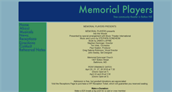 Desktop Screenshot of memorialplayers.org